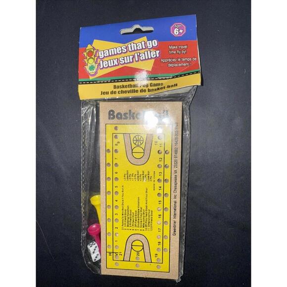 Basketball Peg Board Game, Brand New Sport Fun Travel Toy Hand Held Game - Picture 2 of 8